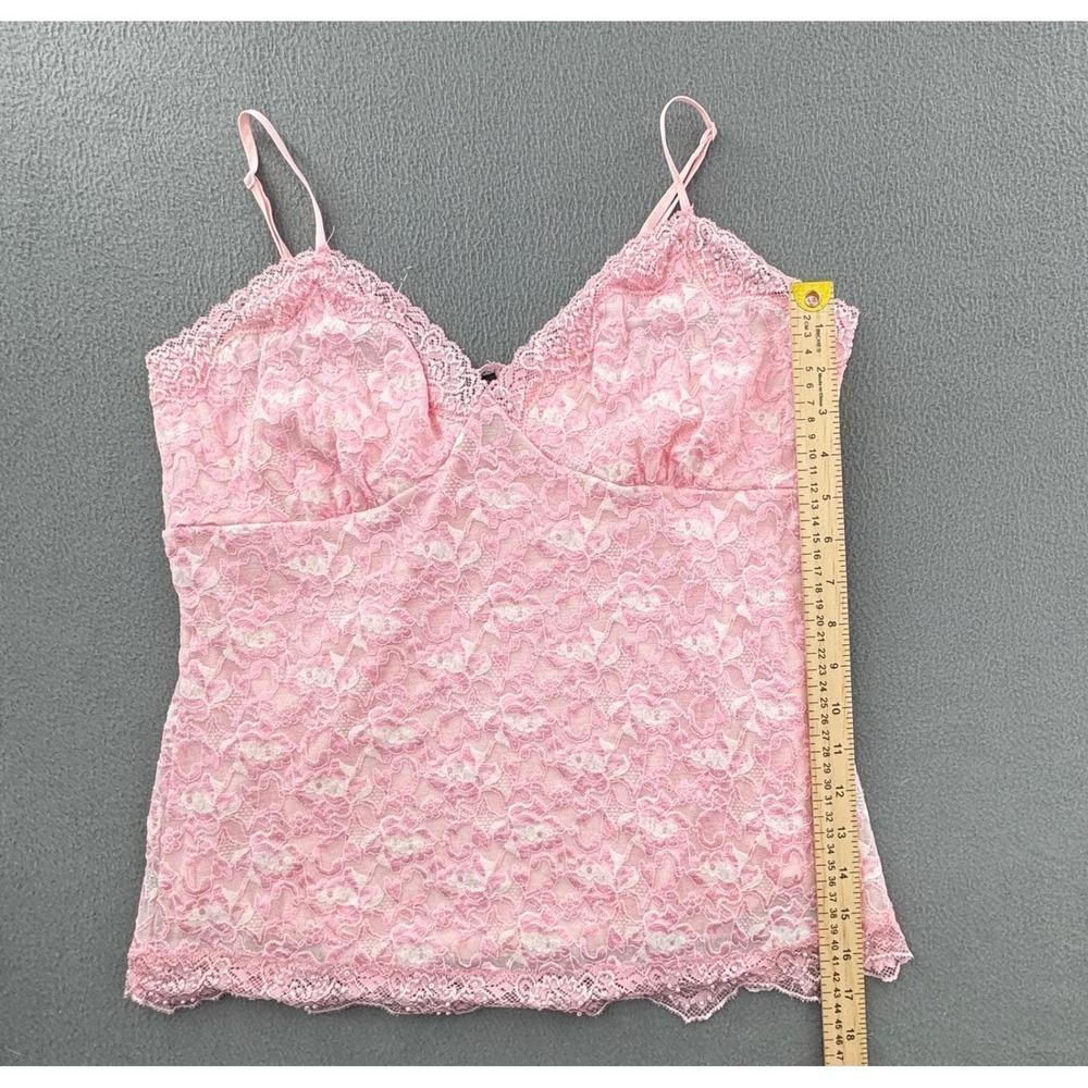 j.t.b. Y2K Lace Cami XL Pastel Pink Floral Fairy Romantic Balletcore Coquette - Picture 11 of 13
